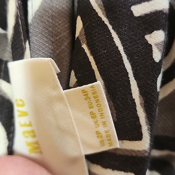 Anthropologie Mauve linen faux wrap skirt Size 2p - Picture 5 of 6